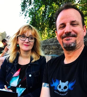 Cat and Tim winning the PocketGamer Big Indie Pitch